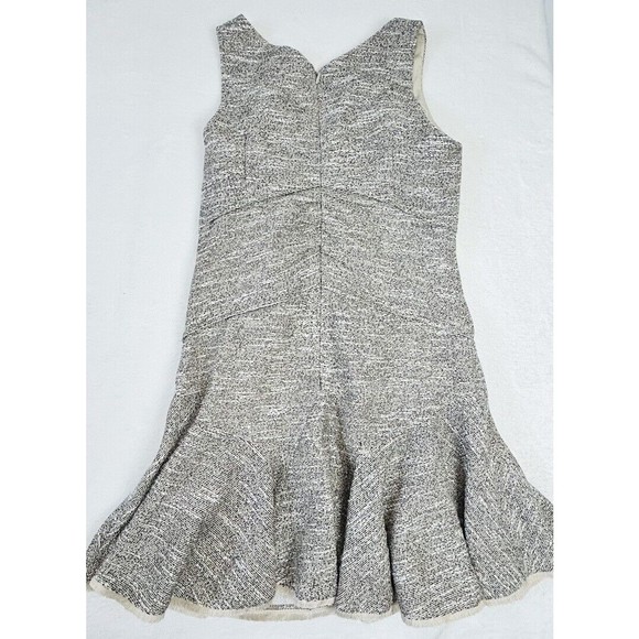 Womens Drop Waist Tweed Dress Size 12 Sleeveless Halston Heritage Schoolgirl - Picture 11 of 16